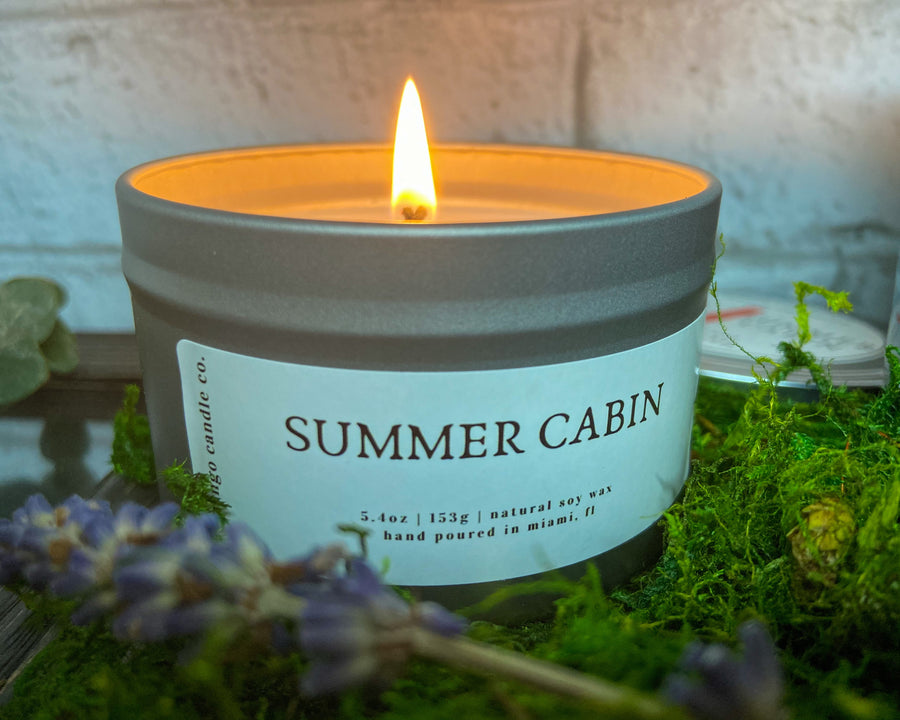 Summer Cabin Soy Candle Tin