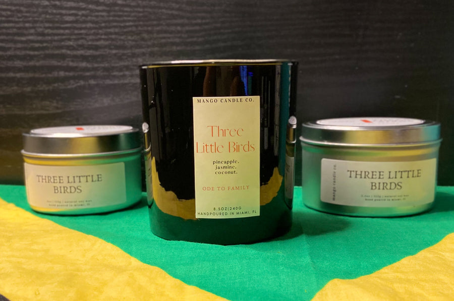 Three Little Birds Soy Candle Tin