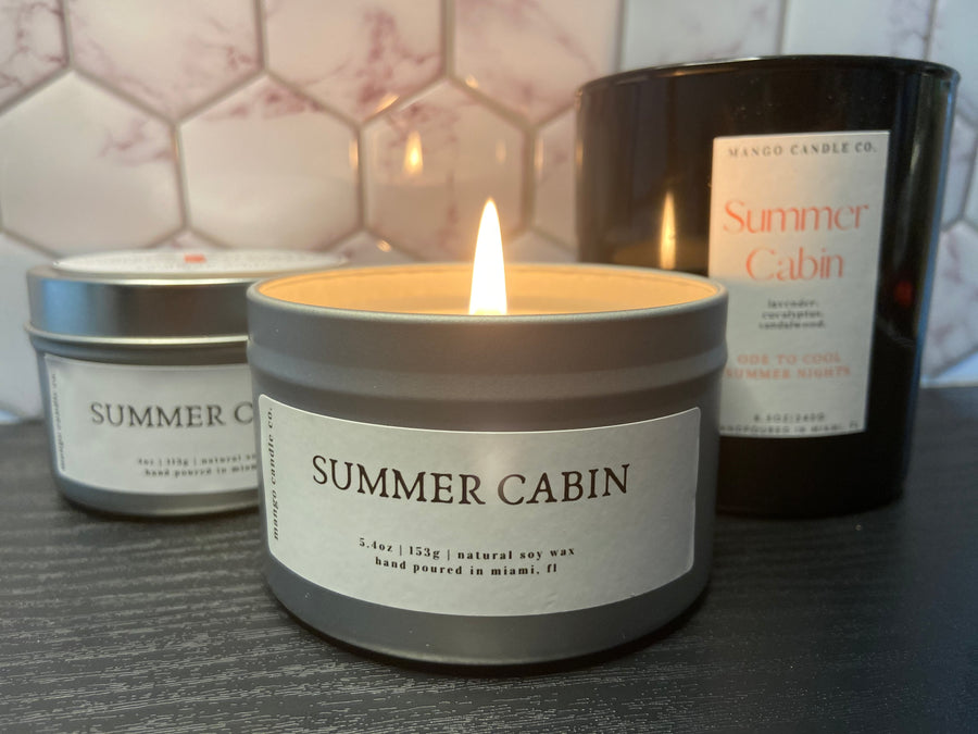 Summer Cabin Soy Candle Tin
